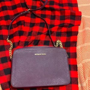 Michael Kors eggplant cross body - good condition.